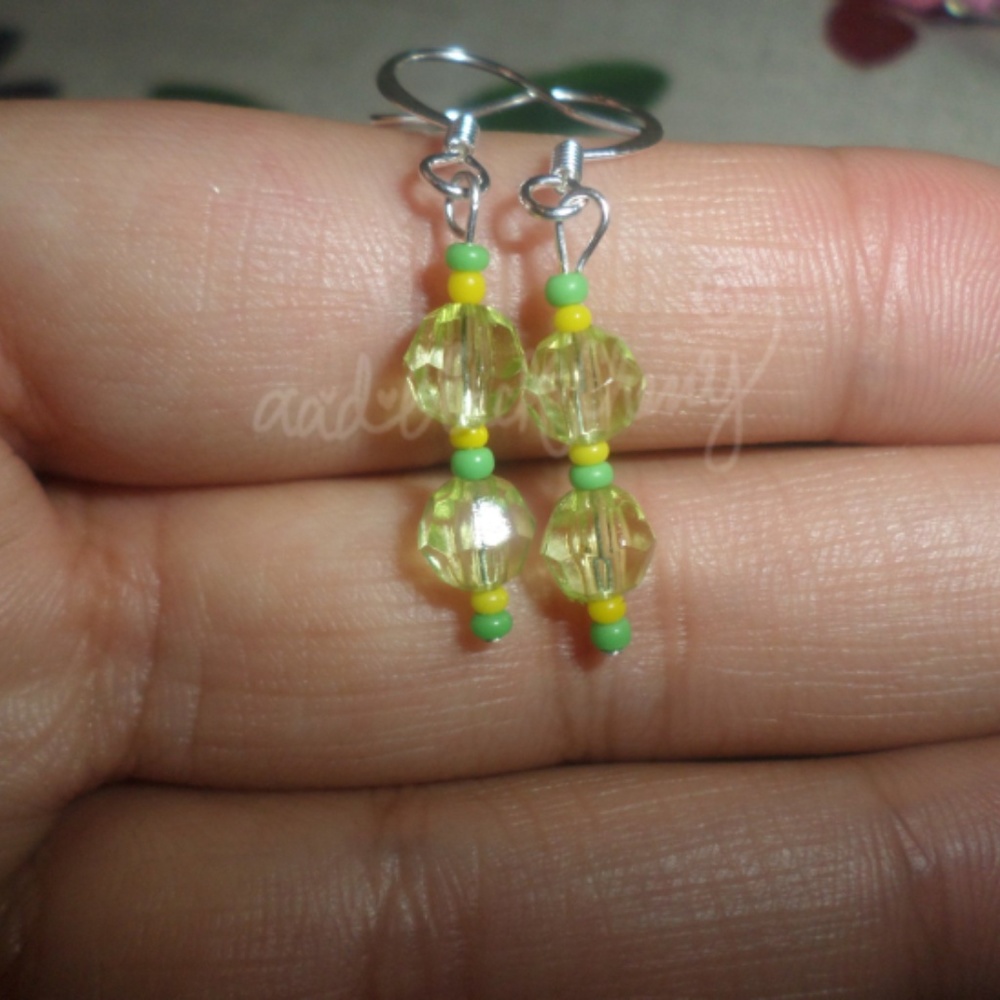 OOAK Lemon Lime Earrings
